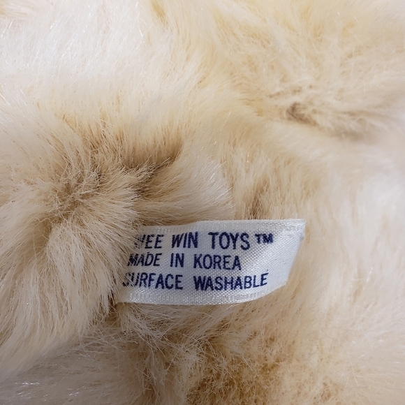 Wee Win Toys 17" Thankful Teddy Bear Vintage Made in Korea Religious Plush - Picture 5 of 9